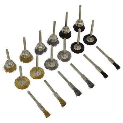 Sealey RTA18WB Rotary Tool Brush Set 18pc Sealey