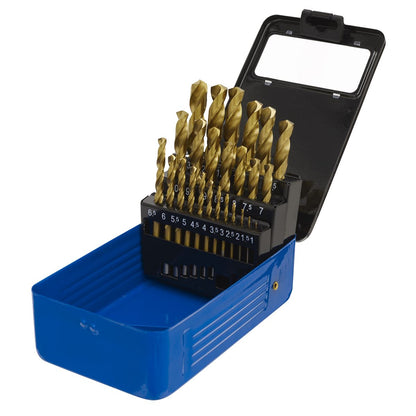 Sealey AK4725 HSS Fully Ground Drill Bit Set 25pc DIN 338 Metric Sealey