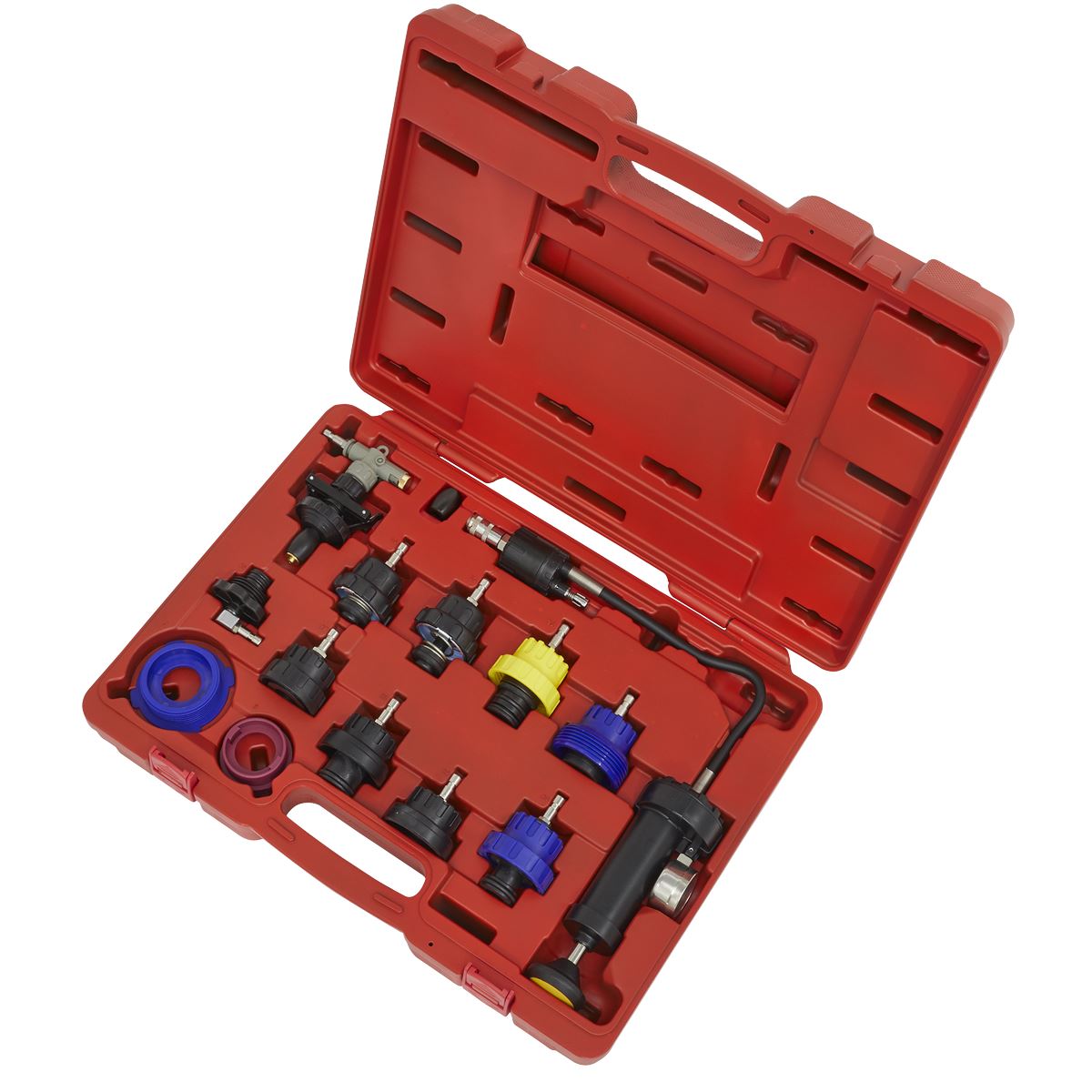 Sealey VS0014 Cooling System Pressure Test Kit 13pc Sealey