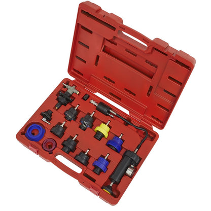 Sealey VS0014 Cooling System Pressure Test Kit 13pc Sealey