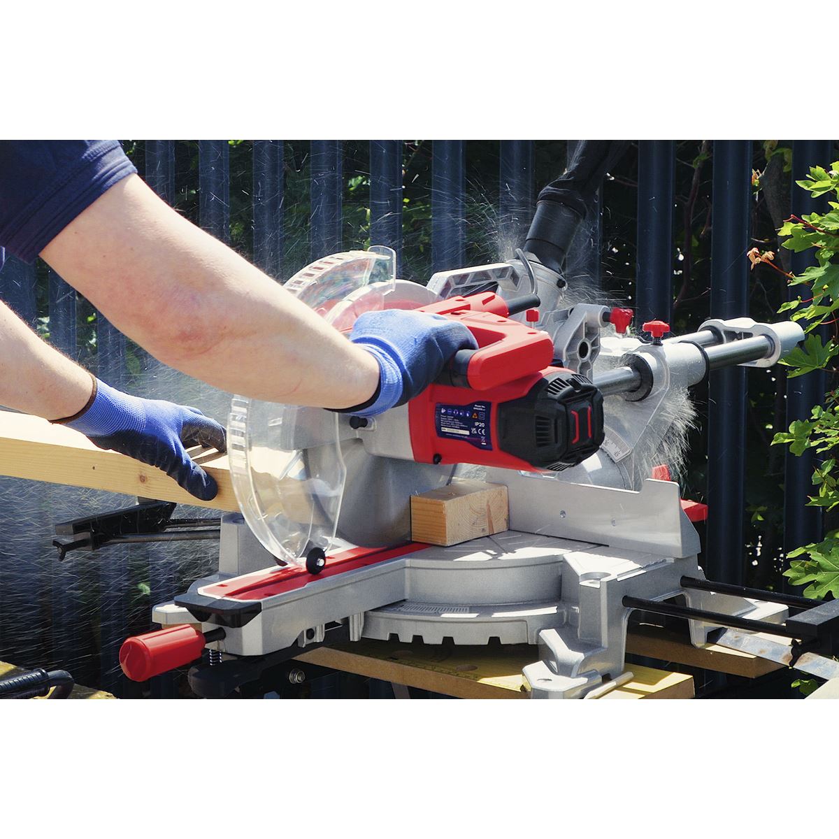Sealey SMS255 Sliding Compound Mitre Saw Ø255mm Sealey
