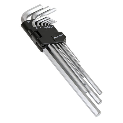 Sealey AK7137 Hex Key Set 9pc Extra-Long Metric Sealey