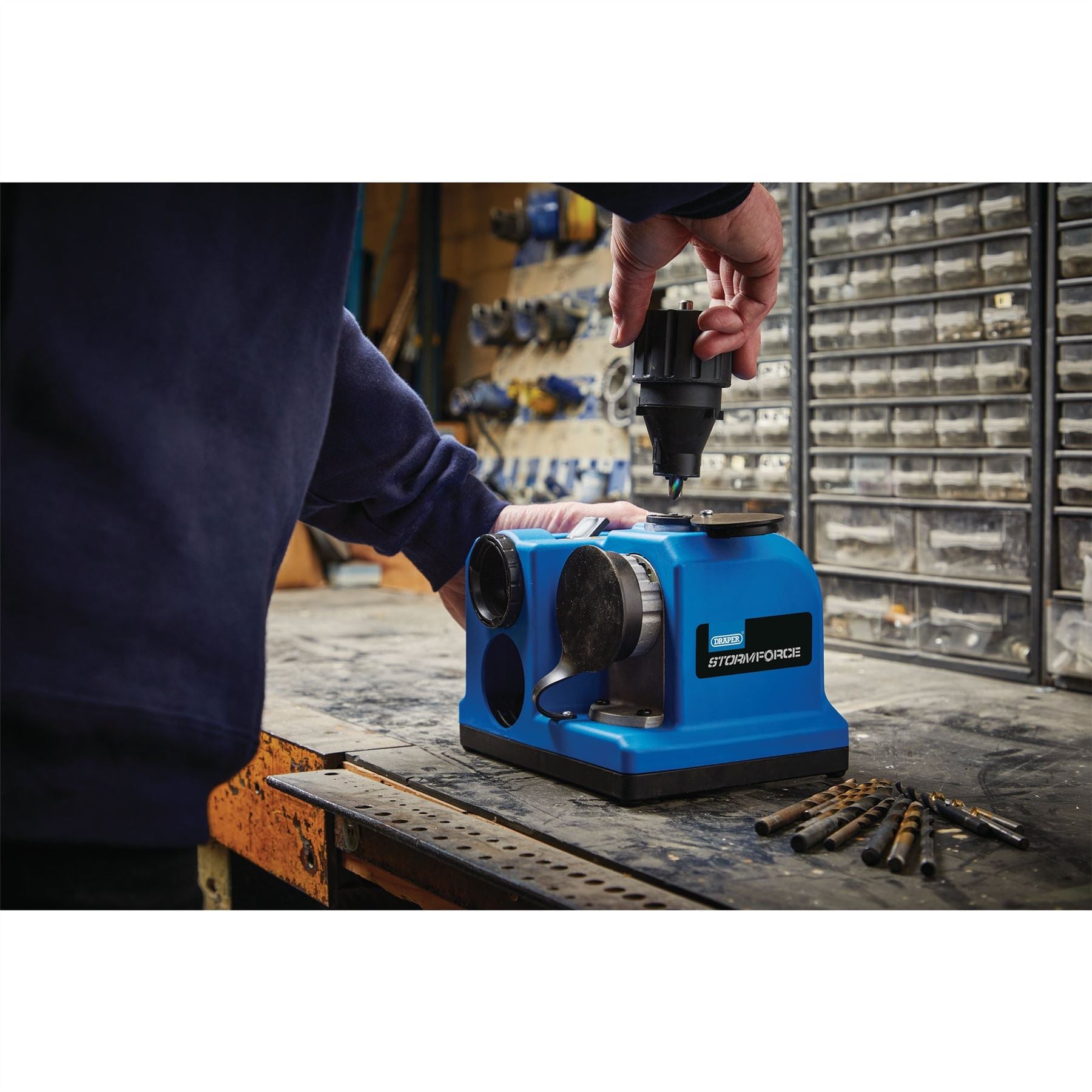 Draper 98518 Storm Force®&nbsp;230V Drill Bit Sharpener 80W Draper