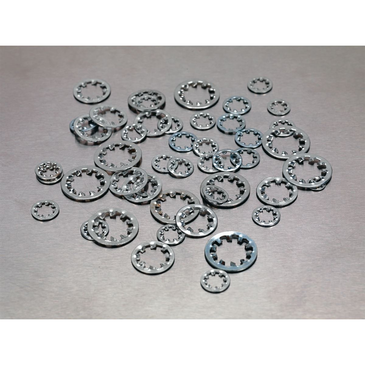 Sealey AB057LW Lock Washer Assortment 1000pc Serrated Internal M5-M10 Metric Sealey