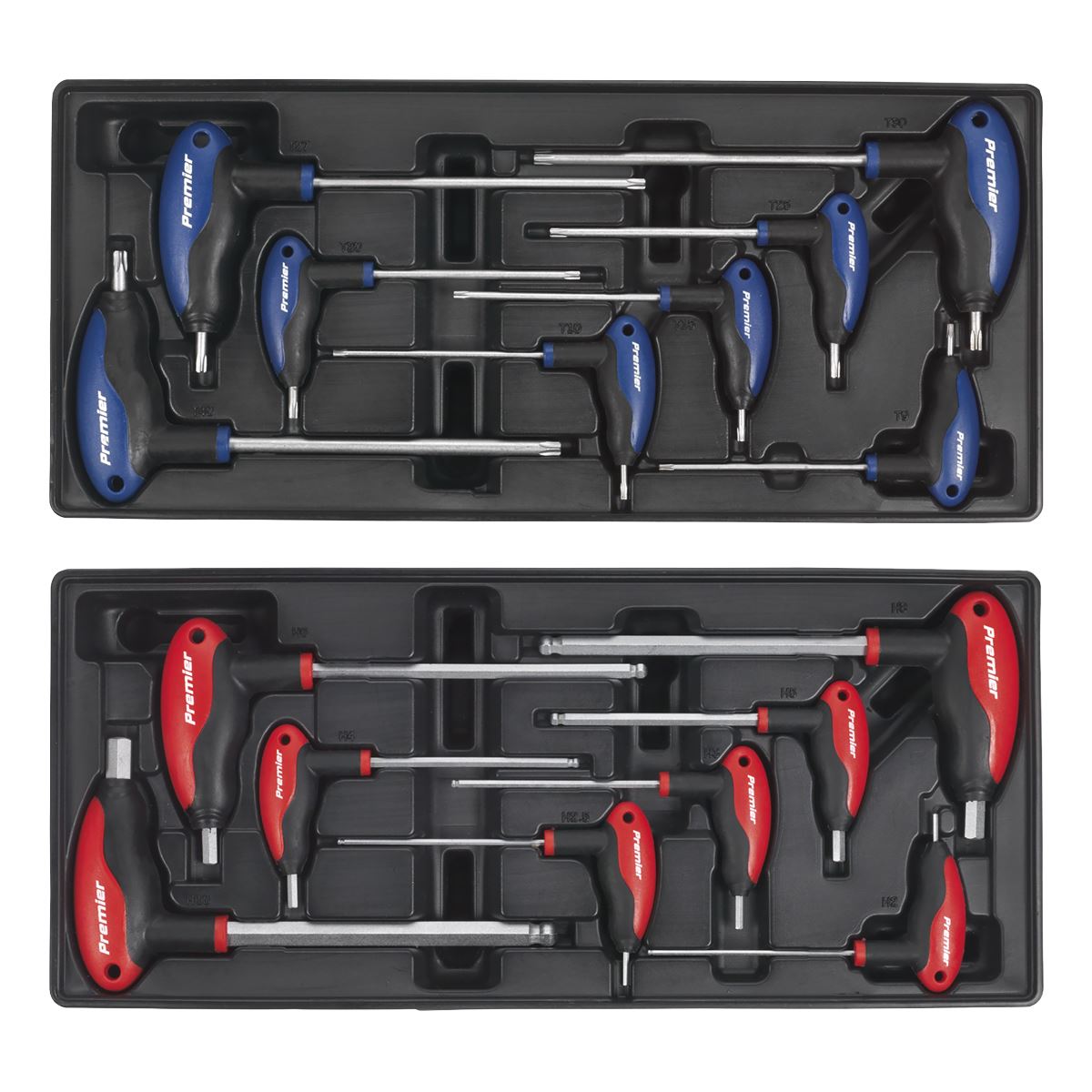 Sealey SPTCCOMBO1 Tool Chest Combination 14 Drawer with Ball-Bearing Slides - Blue & 1179pc Tool Kit Sealey