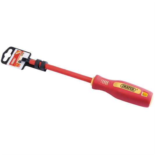 Draper 46519 Fully Insulated Plain Slot Screwdriver 6.5 x 150mm Draper