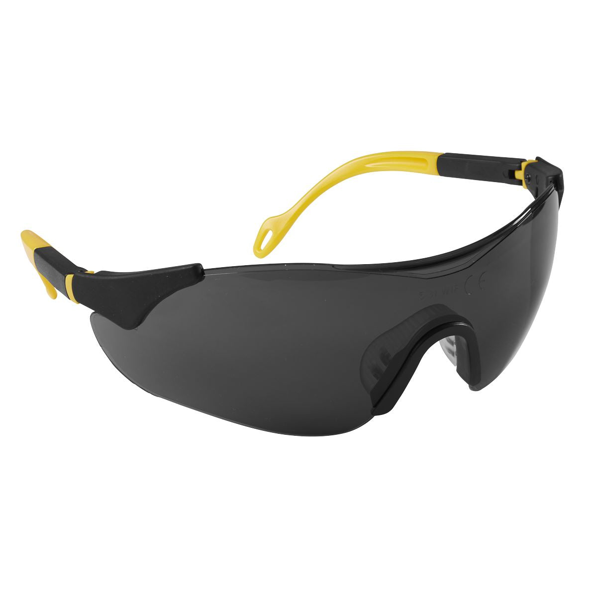 Sealey 9209 Sports Style Shaded Safety Specs with Adjustable Arms Sealey