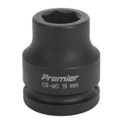 Sealey IS3419 Impact Socket 19mm 3/4"Sq Drive Sealey