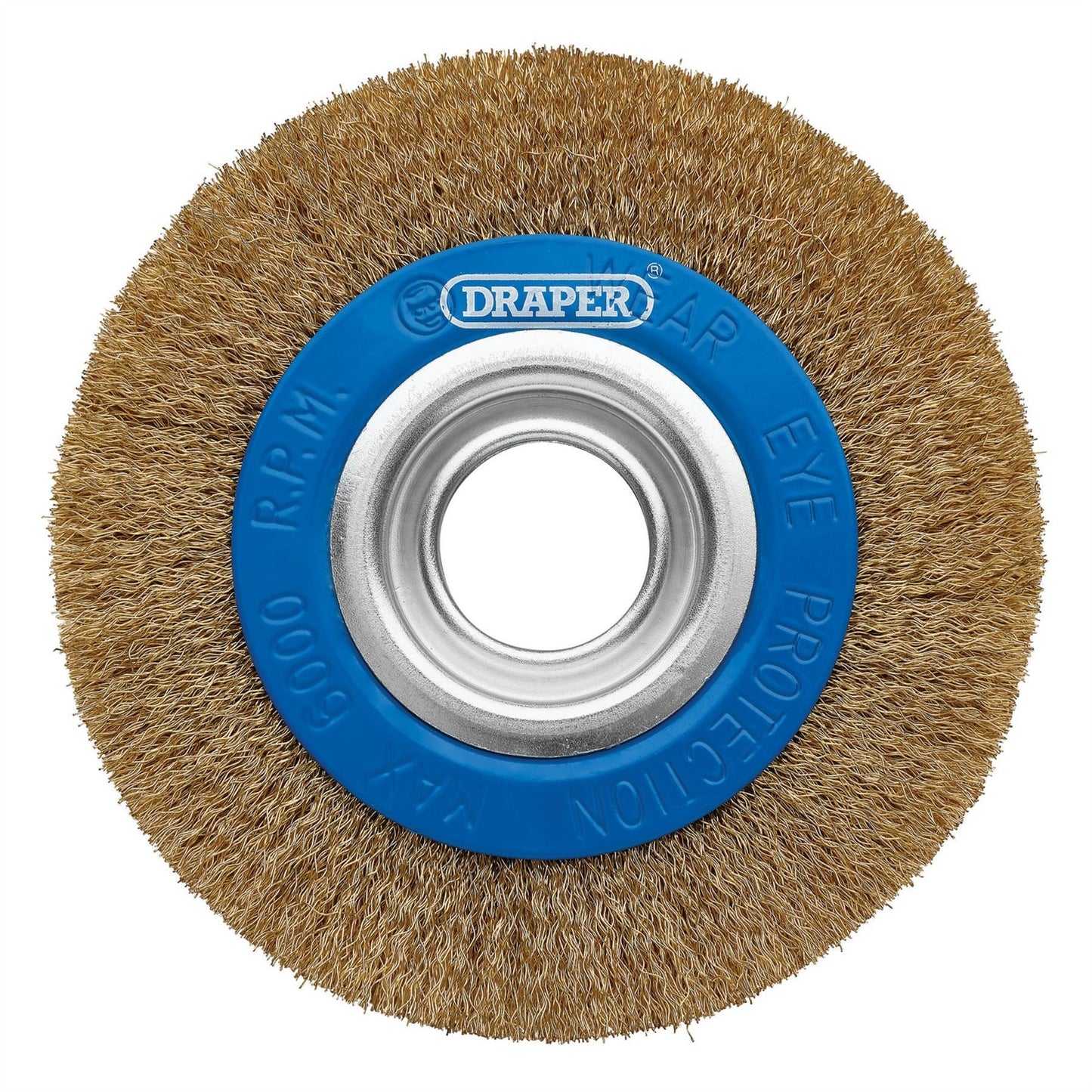 Draper 08066 Brassed Steel Bench Grinder Wire Wheel Brush 150 x 31.75mm Draper
