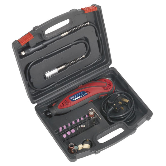 Sealey E540 Multipurpose Rotary Tool & Engraver Kit 40pc 230V Sealey