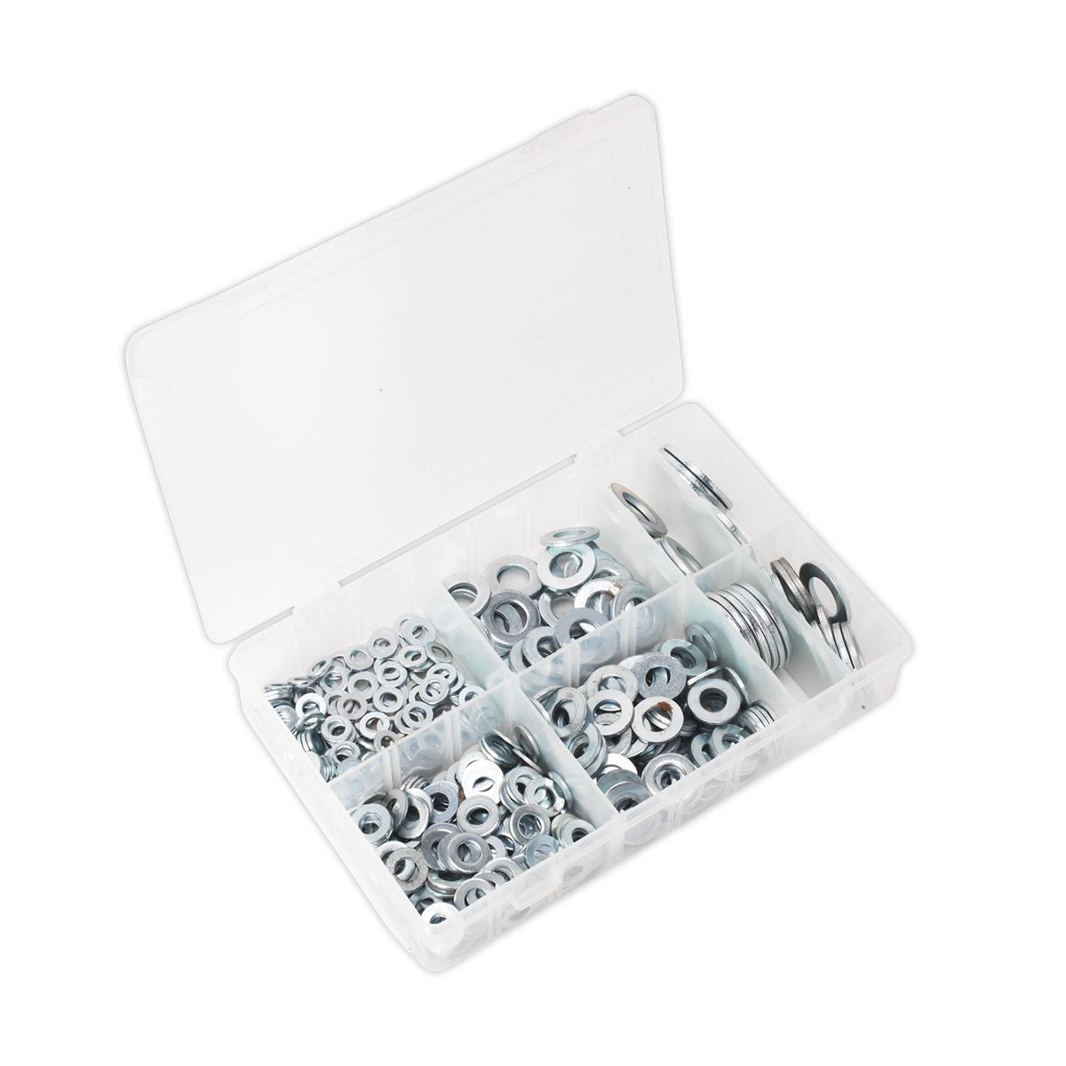 Sealey AB056WC Flat Washer Assortment 495pc M6-M24 Form C Metric Sealey