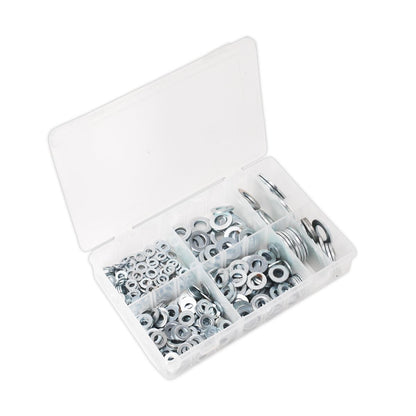 Sealey AB056WC Flat Washer Assortment 495pc M6-M24 Form C Metric Sealey