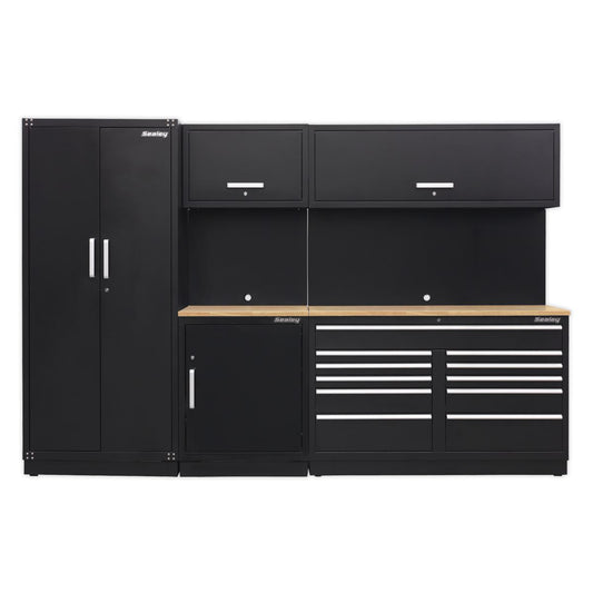 Sealey APMSCOMBO2W Premier 3.3m Storage System - Oak Worktop Sealey