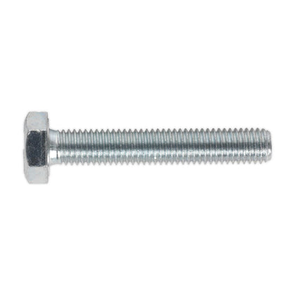 Sealey SS1060 HT Setscrew M10 x 60mm 8.8 Zinc Pack of 25 Sealey