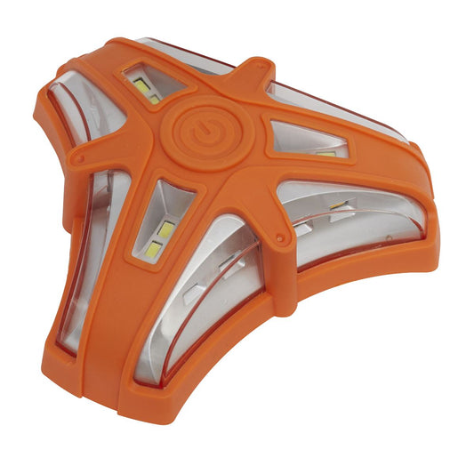 Sealey LED040 Rotating Warning Emergency Light 12 SMD & 6 SMD LED 3 x AAA Cell Sealey