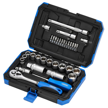 Draper 89558 Metric Socket Set 3/8" Sq. Dr. 34 Piece Draper