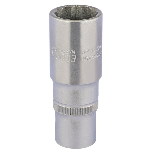 Elora 11936 Deep Bi-Hexagon Socket 1/2" Sq. Dr. 22mm Elora