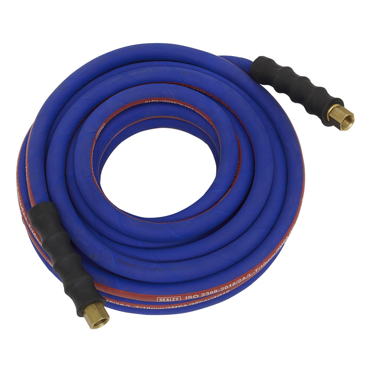 Sealey AH10R/38 Air Hose 10m x Ø10mm with 1/4"BSP Unions Extra-Heavy-Duty Sealey