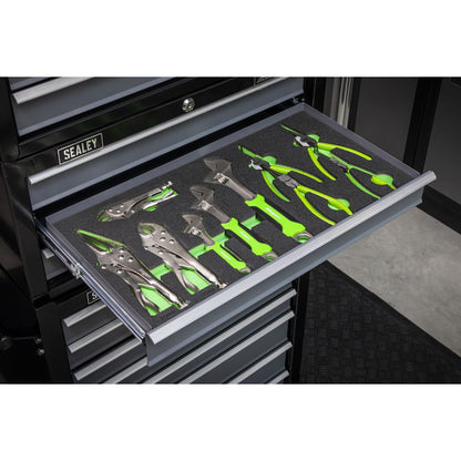 Siegen S01278 Tool Tray with Adjustable Wrench & Pliers Set 10pc Siegen