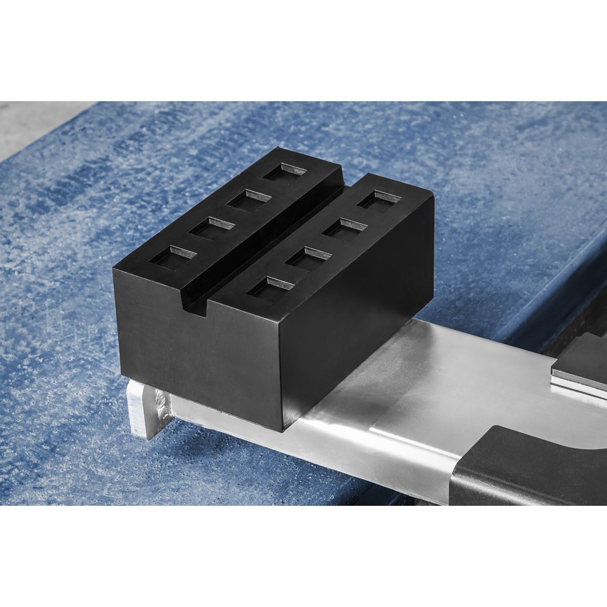 Sealey SJBEX.A03 Slotted Rubber Support Block for Viking Jacking Beams 80mm Sealey