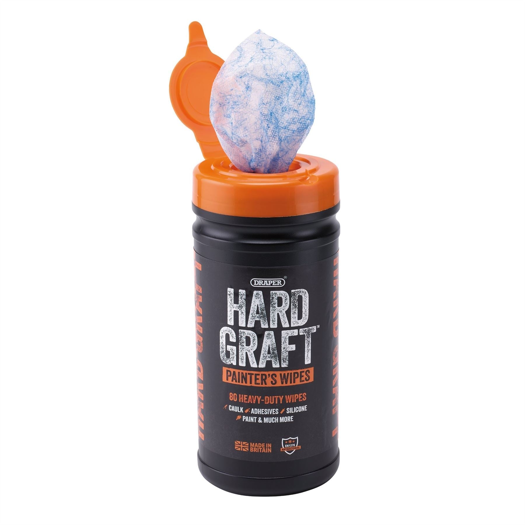 Draper 12439 Hard Graft Painters Wipes Tub of 80 Draper