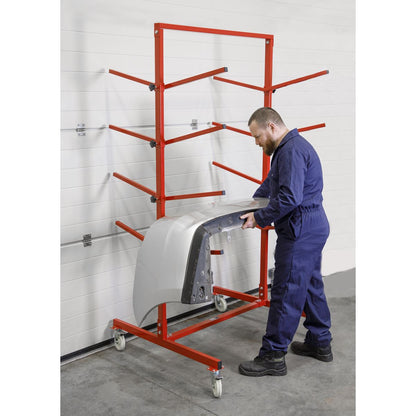 Sealey RE55 Bumper Rack Double-Sided 4-Level Sealey