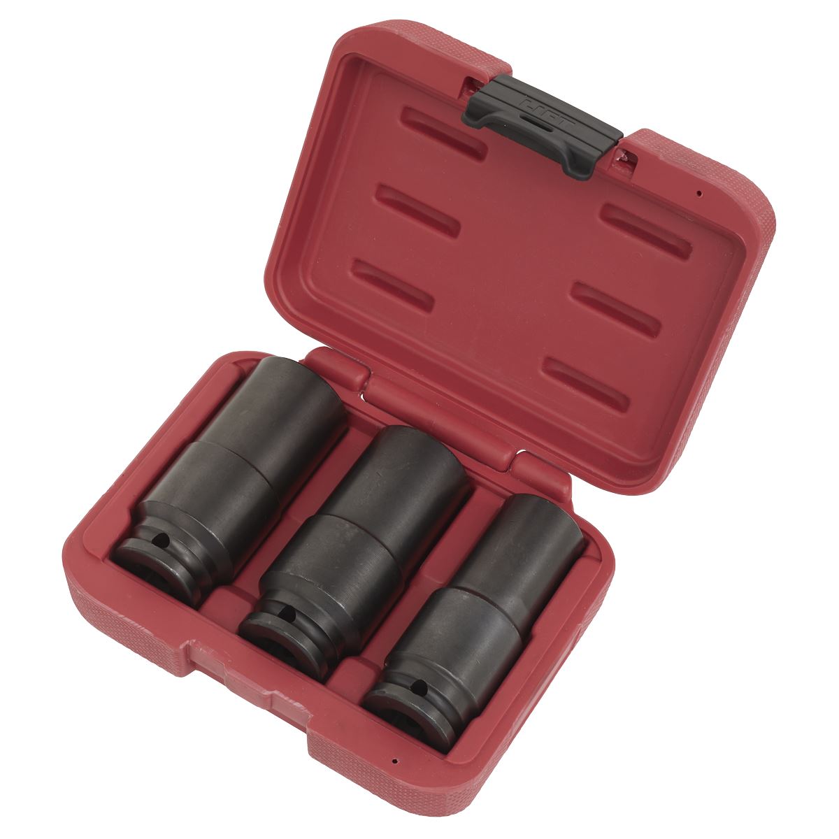 Sealey SX319 Deep Weighted Impact Socket Set 1/2"Sq Drive 3pc Sealey