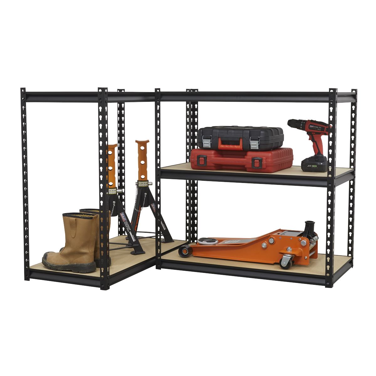 Sealey AP900R Racking Unit with 5 Shelves 340kg Capacity Per Level Sealey