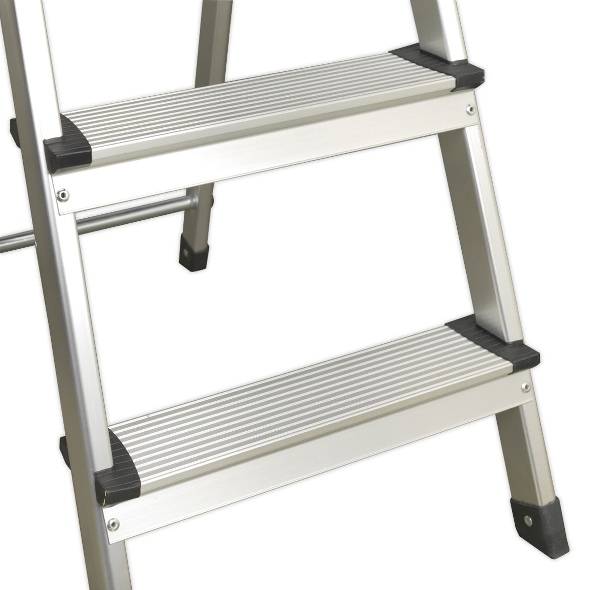 Sealey ASL3S Aluminium Step Ladder 3-Tread EN 131 Sealey