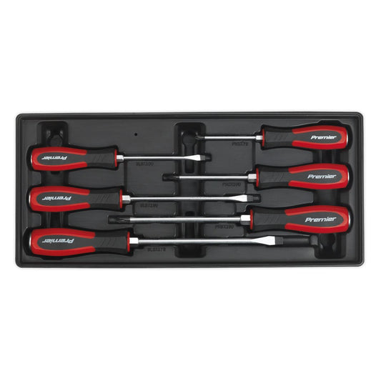 Sealey TBT29 Tool Tray with Hammer-Thru Screwdriver Set 6pc Sealey