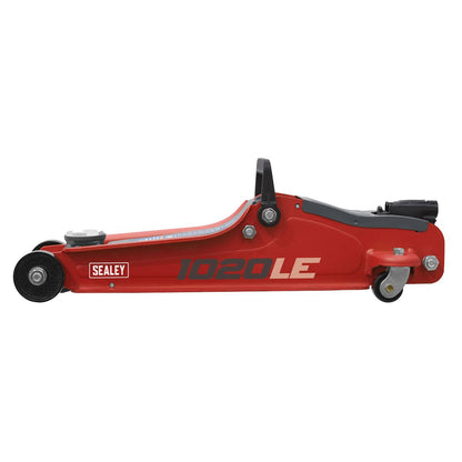 Sealey 1020LE Low Profile Short Chassis Trolley Jack 2 Tonne - Red Sealey