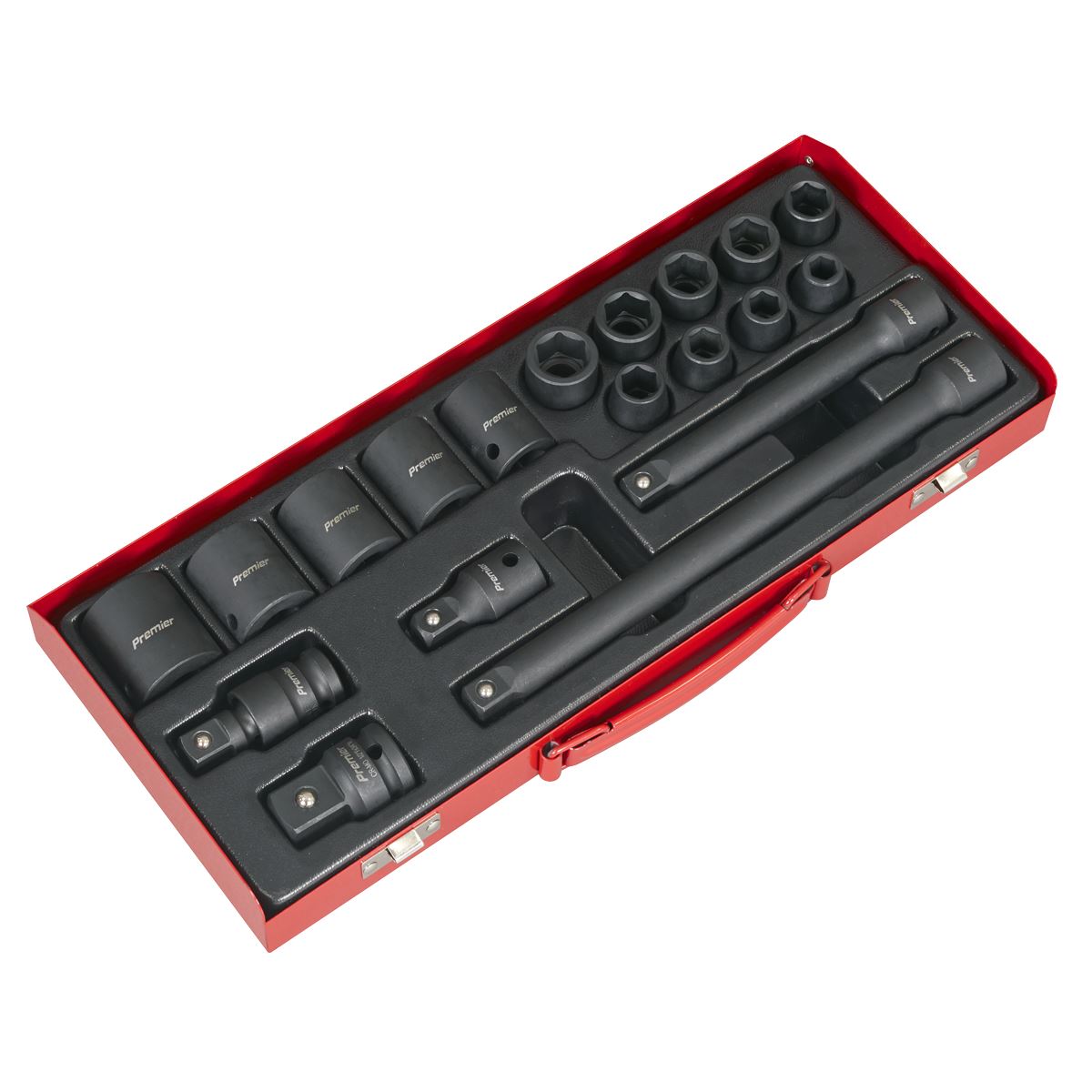 Sealey AK5619M Impact Socket Set 19pc 1/2"Sq Drive Metric Sealey