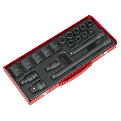 Sealey AK5619M Impact Socket Set 19pc 1/2"Sq Drive Metric Sealey