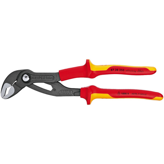 Knipex 10644 Cobra® 87 28 250UKSBE VDE Fully Insulated Water Pump Pliers 250mm Knipex