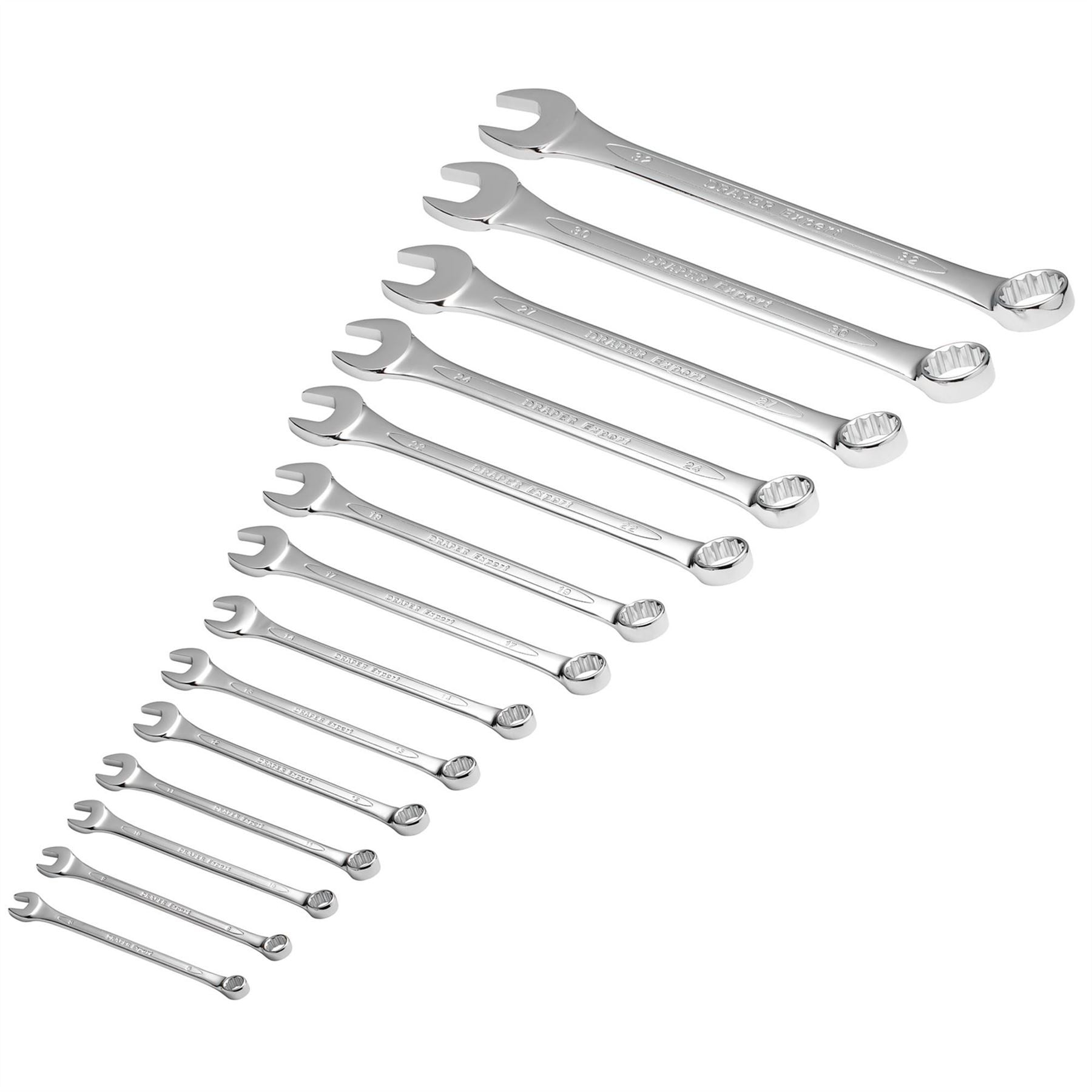 Draper 29547 Expert HI-TORQ® Metric Combination Spanner Set 14 Piece Draper