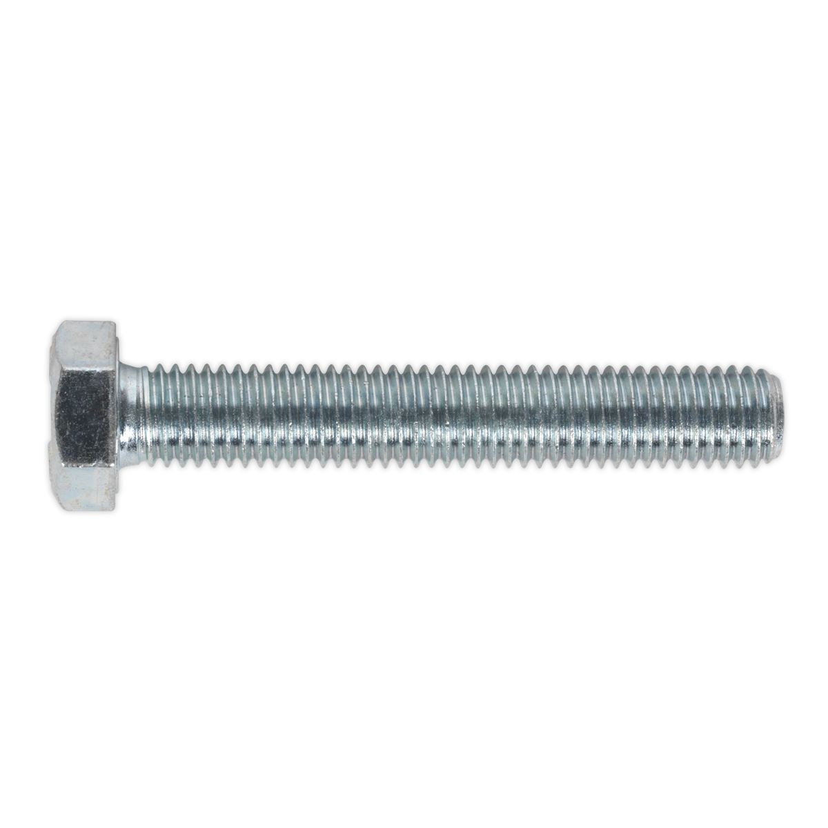 Sealey SS1275 HT Setscrew M12 x 75mm 8.8 Zinc Pack of 10 Sealey