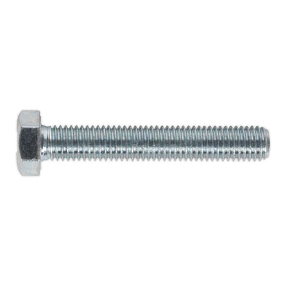 Sealey SS1275 HT Setscrew M12 x 75mm 8.8 Zinc Pack of 10 Sealey