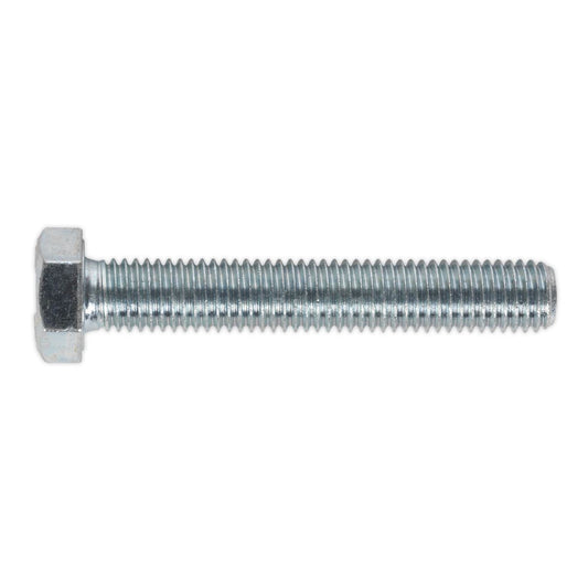 Sealey SS1275 HT Setscrew M12 x 75mm 8.8 Zinc Pack of 10 Sealey