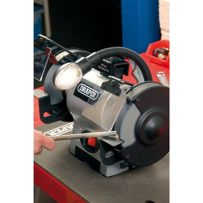 Draper 05095 Bench Grinder With Work light 150mm 370W Draper