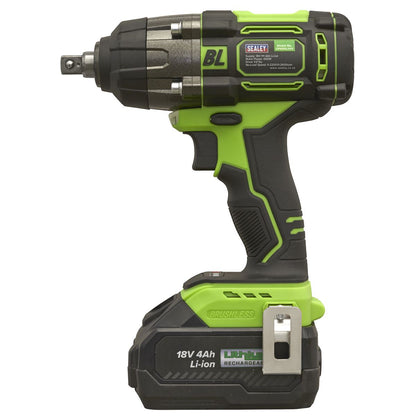 Sealey CP650LIHV Cordless Impact Wrench 18V 4Ah Lithium-ion 1/2"Sq Drive Sealey