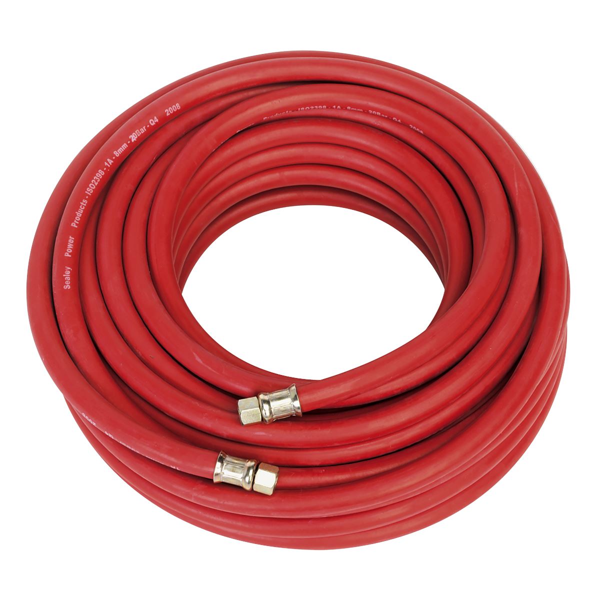 Sealey AHC20 Air Hose 20m x Ø8mm with 1/4"BSP Unions Sealey