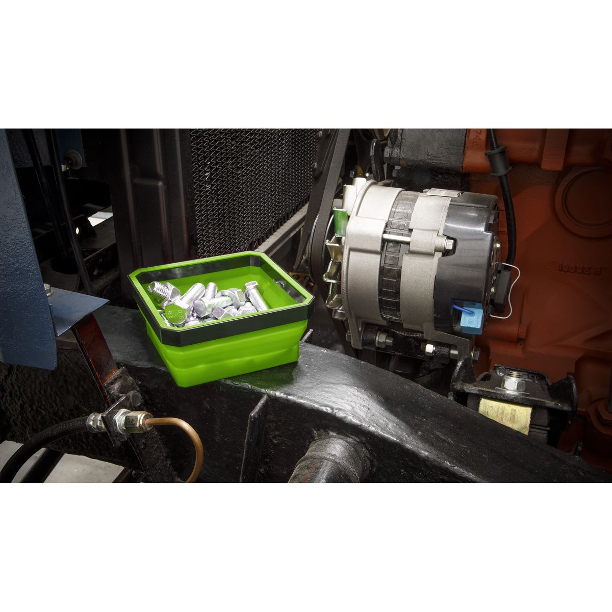 Sealey APCSTS Parts Tray Collapsible Magnetic Set Sealey