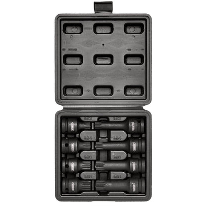 Draper 49460 Tamper Proof Impact Spline Set 1/2" Sq. Dr. 8 Piece Draper