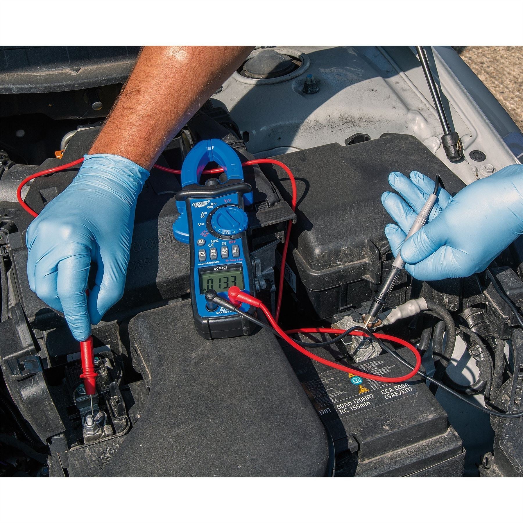 Draper 41967 Auto-Ranging Digital Clamp Meter with Linear Bar Graph Function Draper