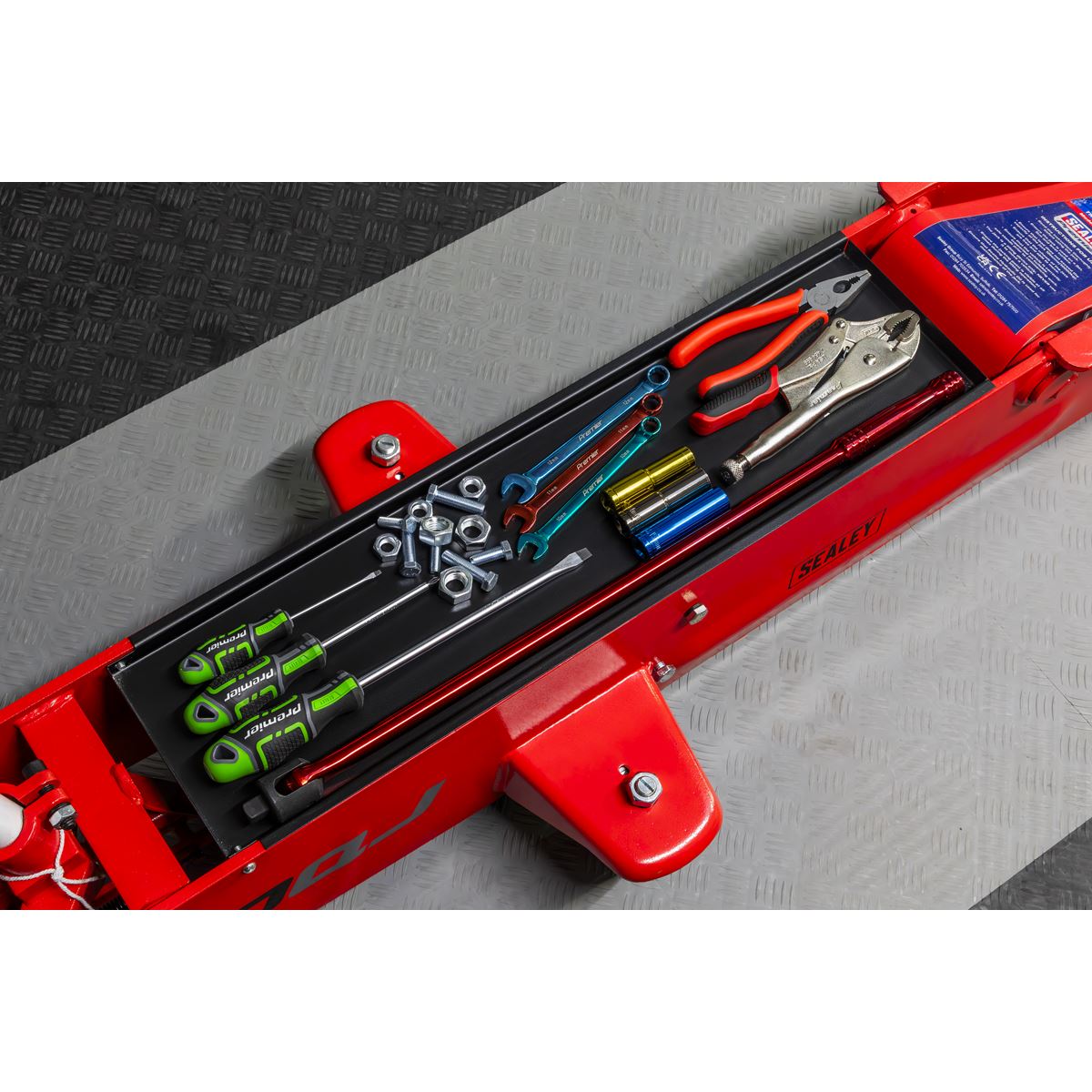 Sealey 10QJ Premier Long Reach Trolley Jack 10 Tonne Sealey