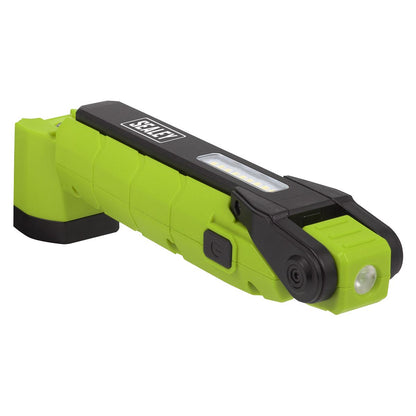 Sealey LED3605G Rechargeable 360° Inspection Light 10W & 2 x 4W SMD LED Green Sealey