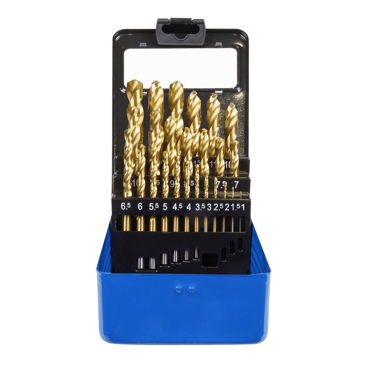 Sealey AK4725 HSS Fully Ground Drill Bit Set 25pc DIN 338 Metric Sealey