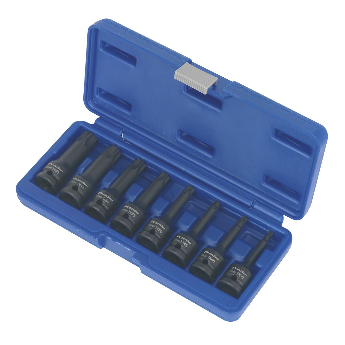 Sealey AK5602 Impact TRX-Star* Socket Bit Set 8pc 1/2"Sq Drive Sealey