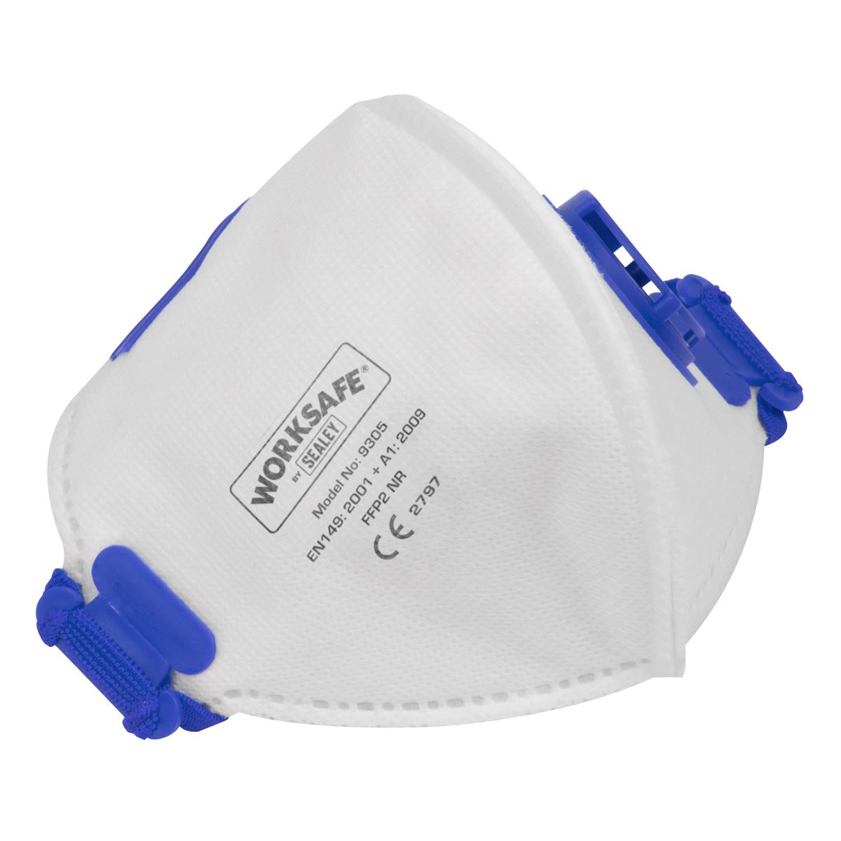 Sealey 9305/3 Valved Fold Flat Mask FFP2 - Pack of 3 Sealey