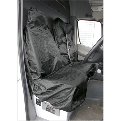 Sealey CSC7 Van Seat Protector Set 2pc Heavy-Duty Sealey